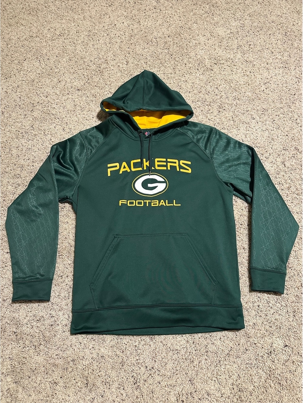 Green Bay Packers Football Hoodie Sweatshirt Size M